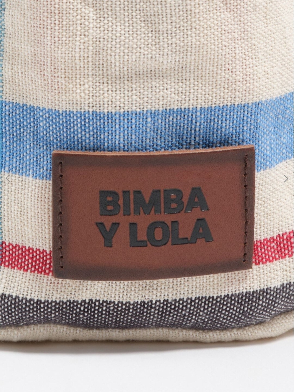 Bimba Y Lola linen mini bag Color-ECRU-NWT - Picture 6 of 16